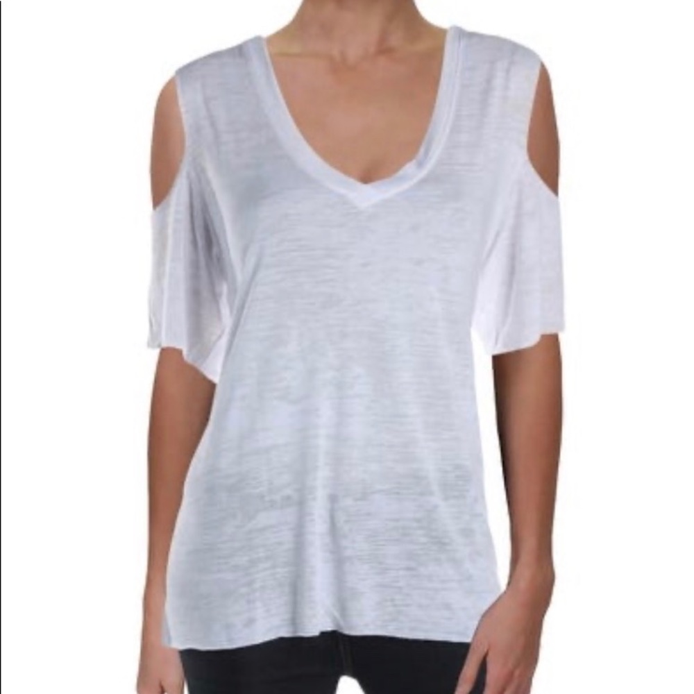 Nation LTD Burnout Tee with Cold Shoulder